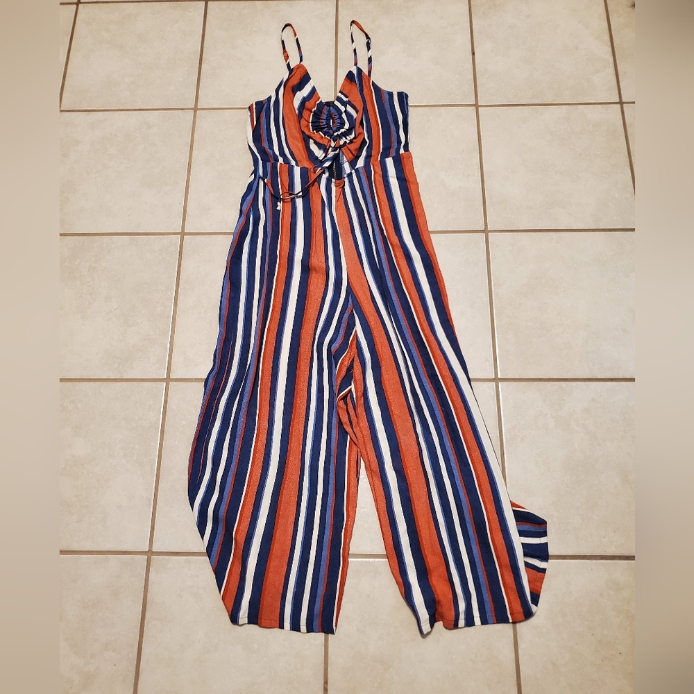 Striped Jumpsuit